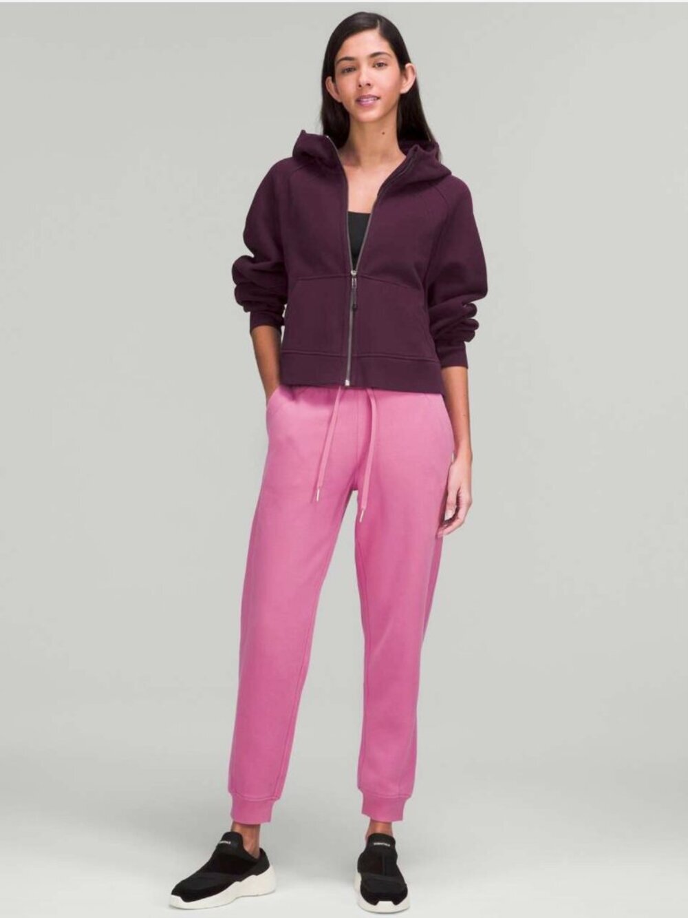 Lululemon Scuba High-Rise French Terry Jogger Fleece, Pink Blossom